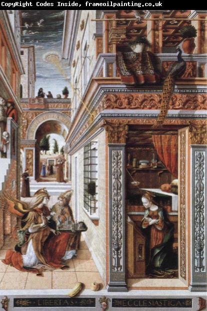Carlo Crivelli the annunciation,with st.emidius